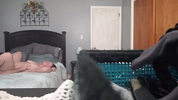 wife blindfolded play pussy Condom fslls off
